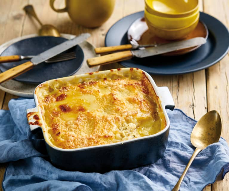 Empadão de bacalhau e camarão