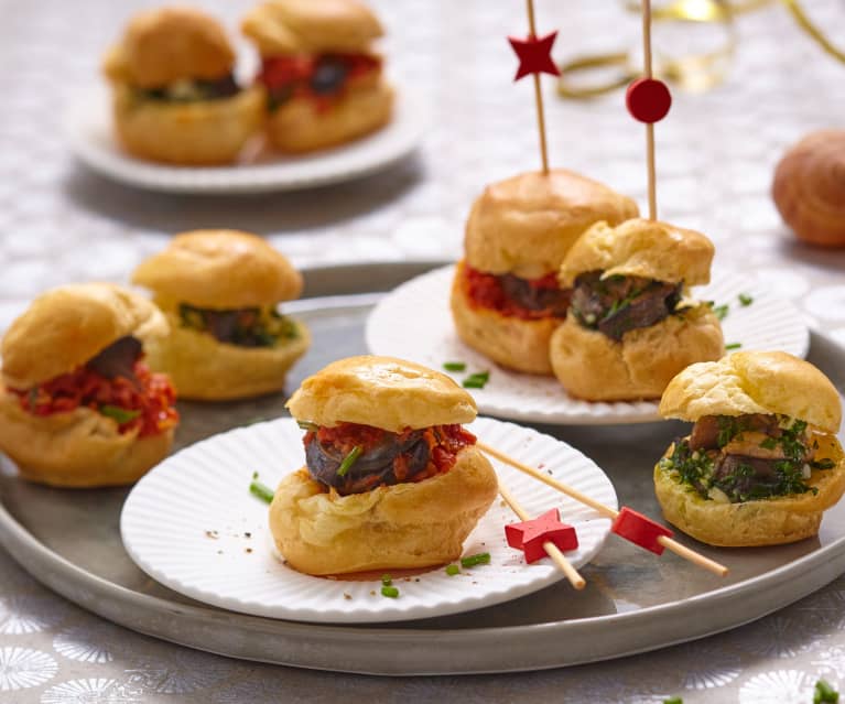 Petits choux aux escargots