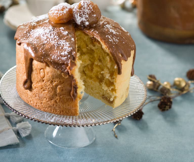 Panettone de avellanas y marron glacé