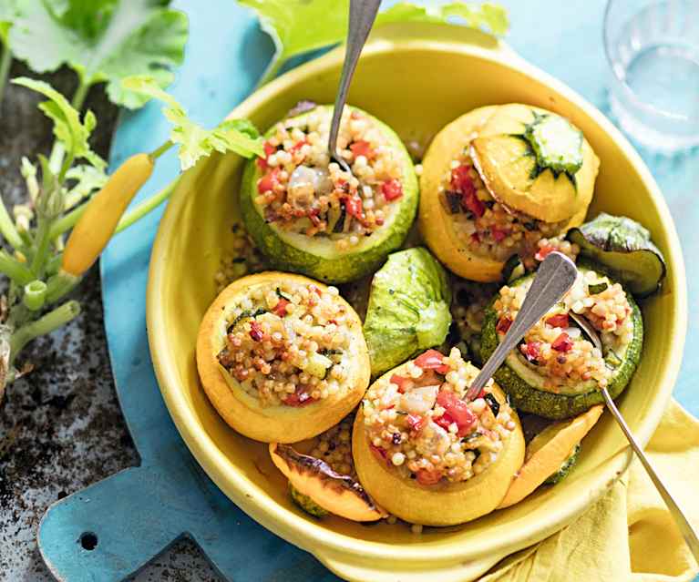 Courgettes farcies aux herbes de Provence Courgettes farcies aux herbes de Provence