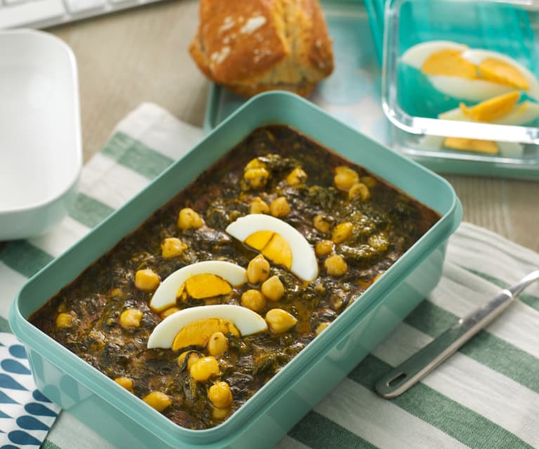 Espinacas con garbanzos a la sevillana