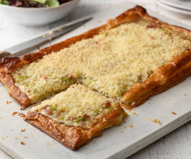 Bacon, Leek and Emmental Tart