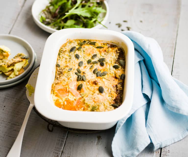 Gratin de carotte aux épices et au parmesan