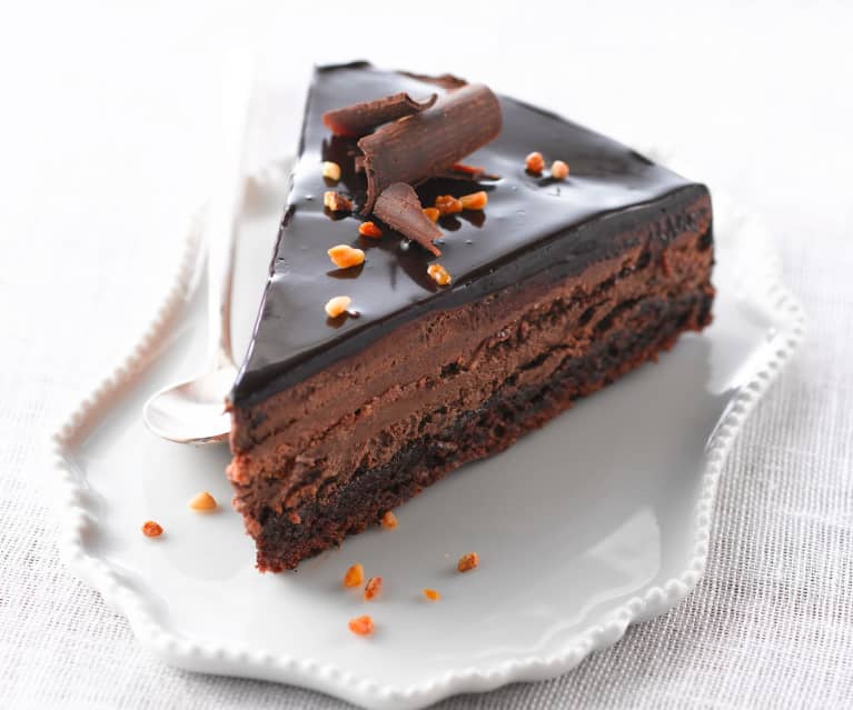 Torta al cioccolato e croccante