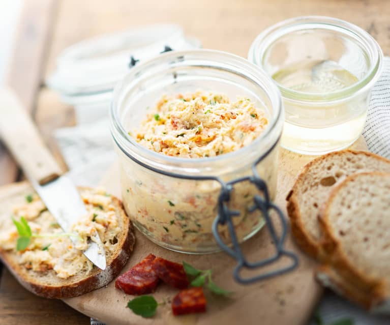 Rillettes de merlu et chorizo doux