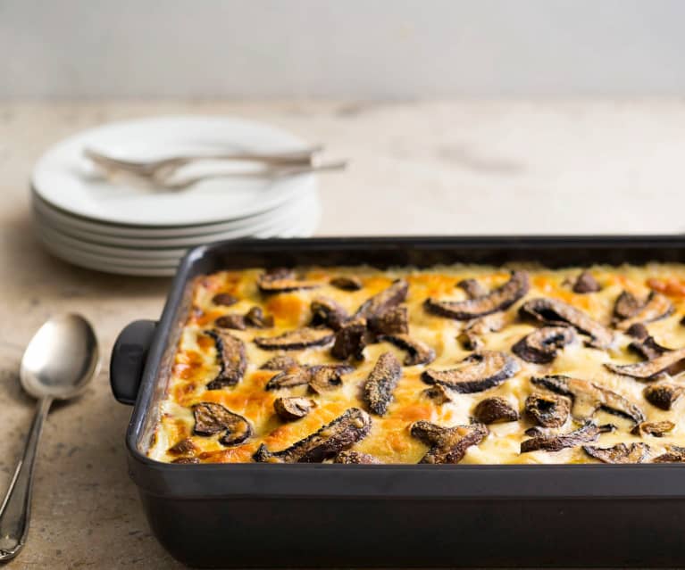 Chicken and mushroom lasagne