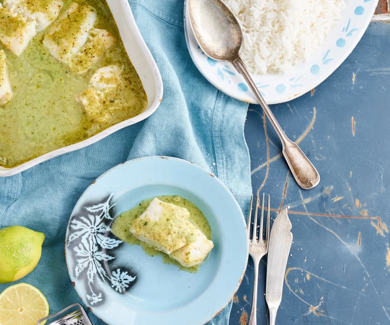 Pescada no forno