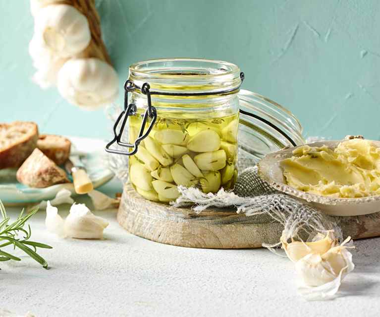 Confierter Knoblauch Confierter Knoblauch