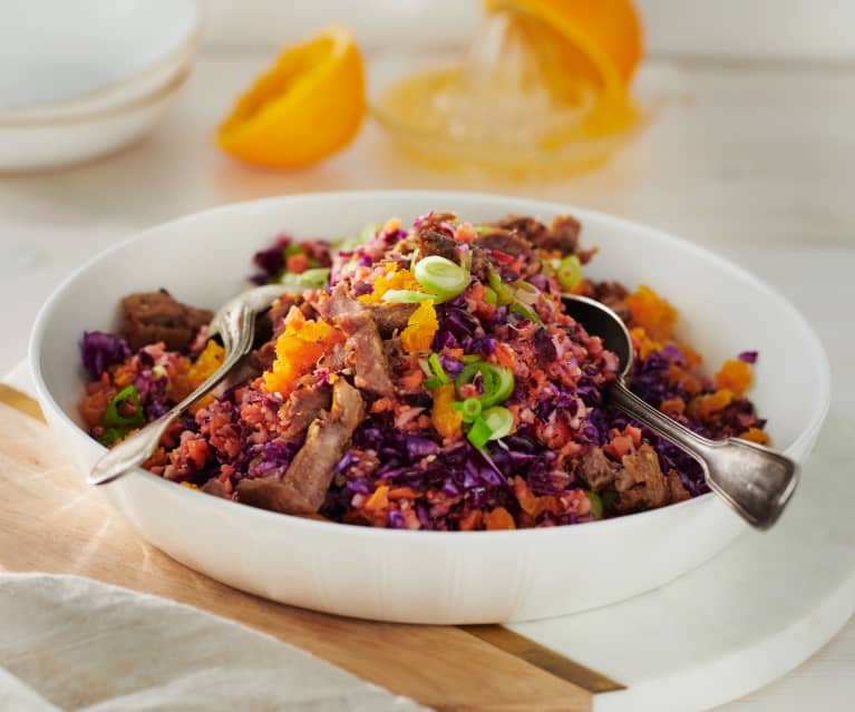 Braten-Rotkohl-Salat