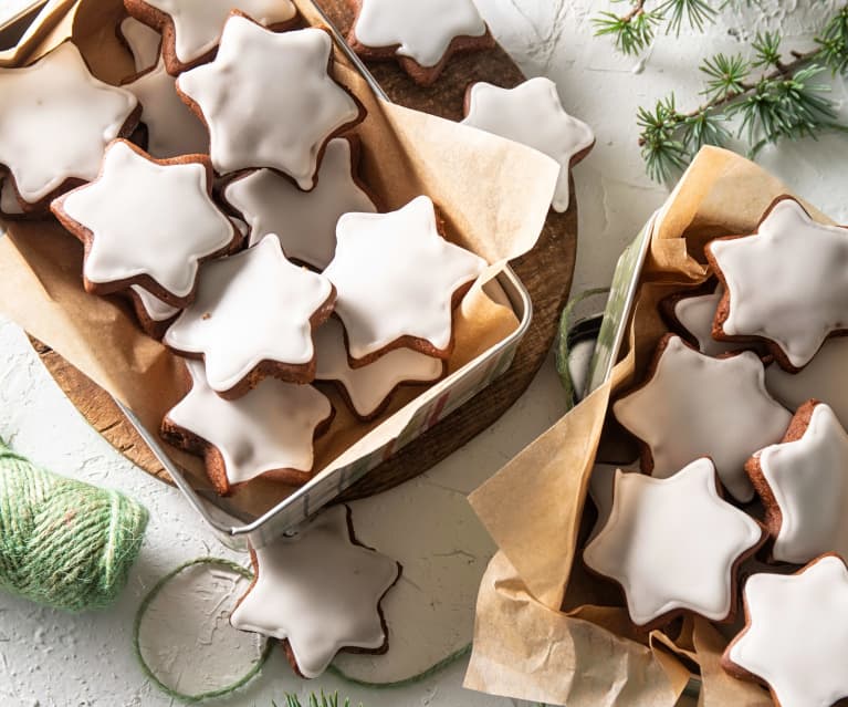 Galletas estrella con glaseado