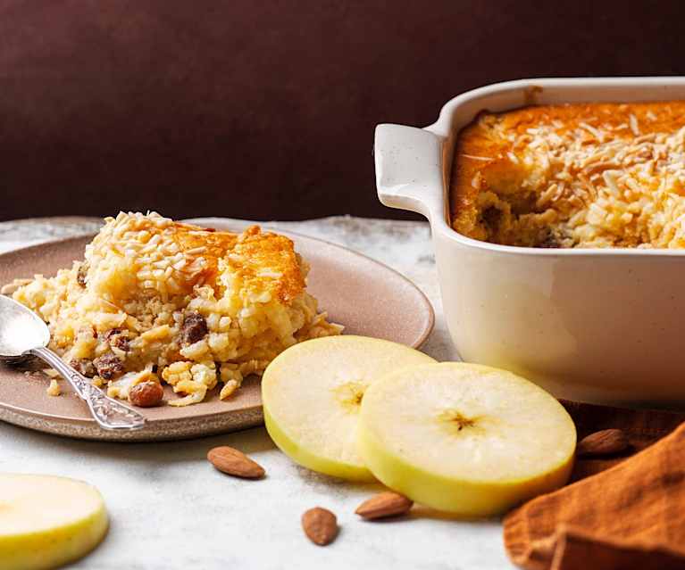 Reisauflauf mit Äpfeln Reisauflauf mit Äpfeln