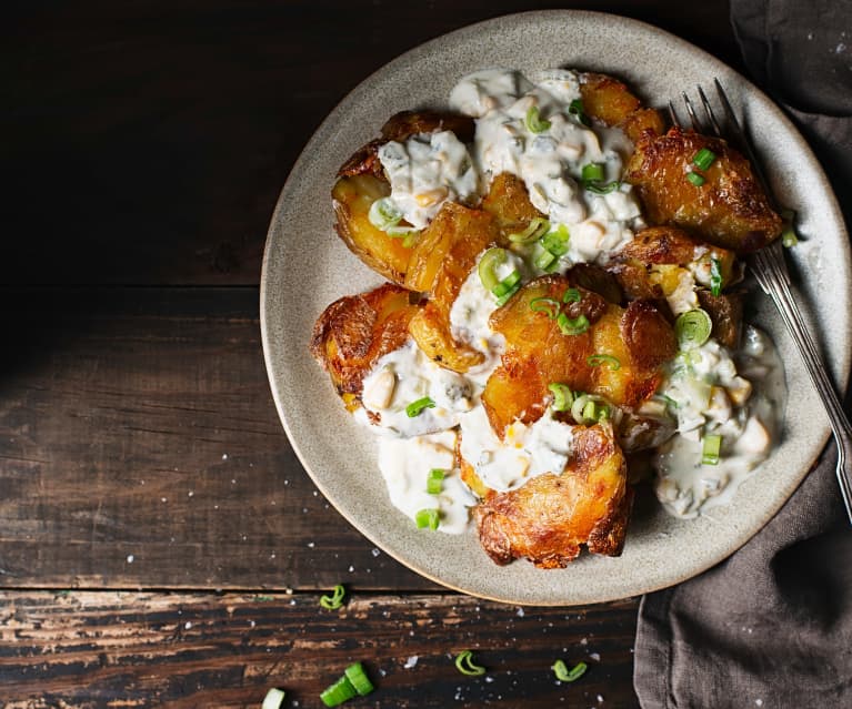 Crispy Smashed Potato Salad