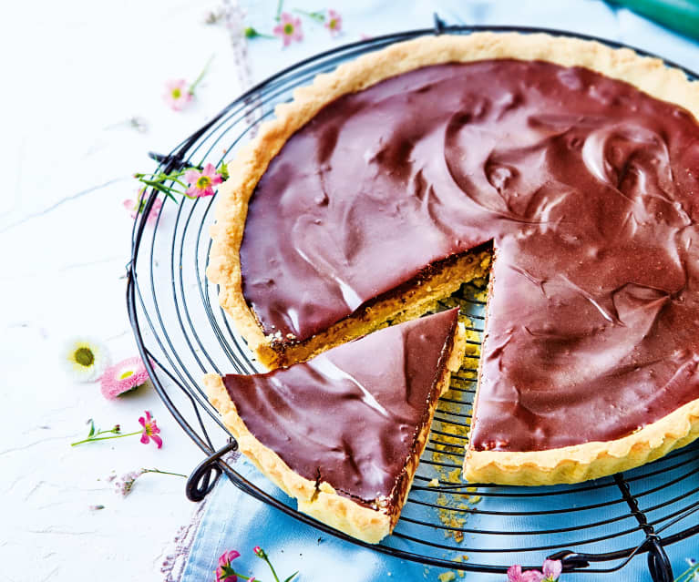 Tarte chocolat-cacahuète