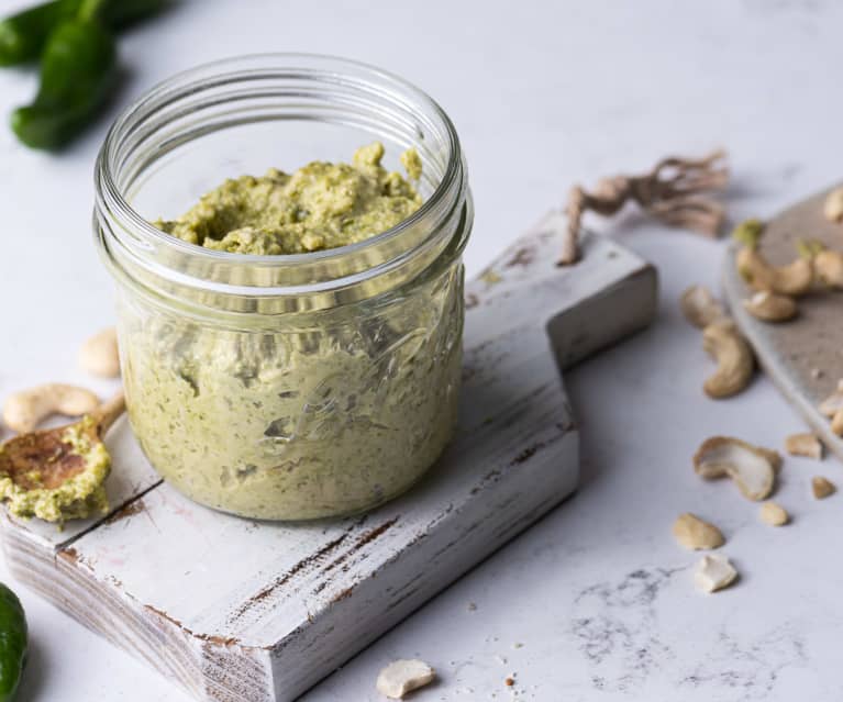 Pesto de pimientos de Padrón