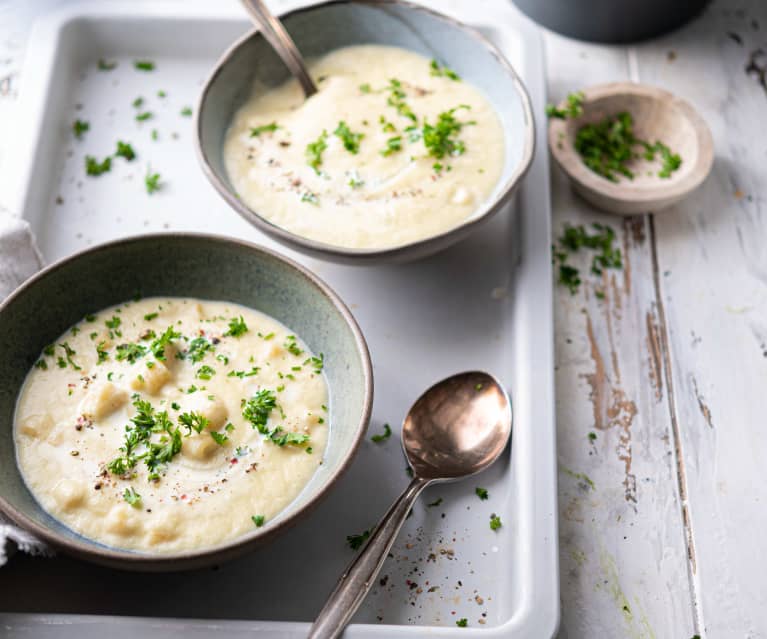 Vichyssoisse con pasta