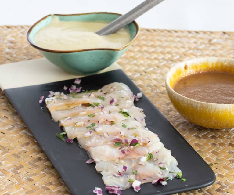 Tiradito de lubina nikkei