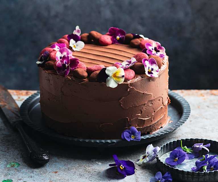 Gâteau au chocolat et ganache au chocolat Gâteau au chocolat et ganache au chocolat