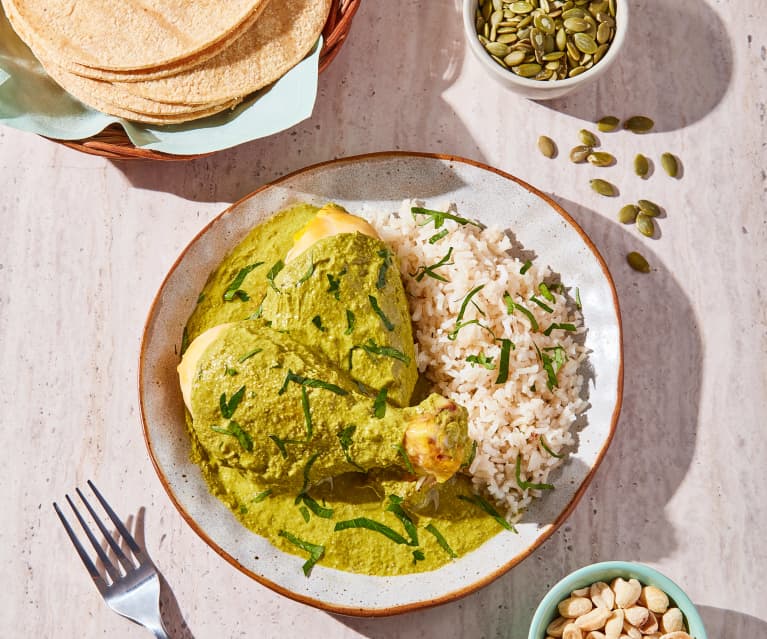 Poulet sauce mole verde