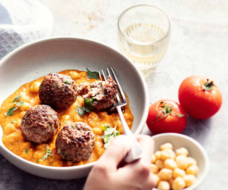 Boulettes de bœuf aux pois chiches