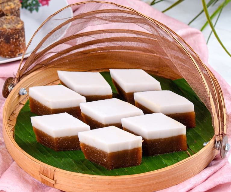 Talam Gula Melaka (Steamed Palm Sugar Cake)