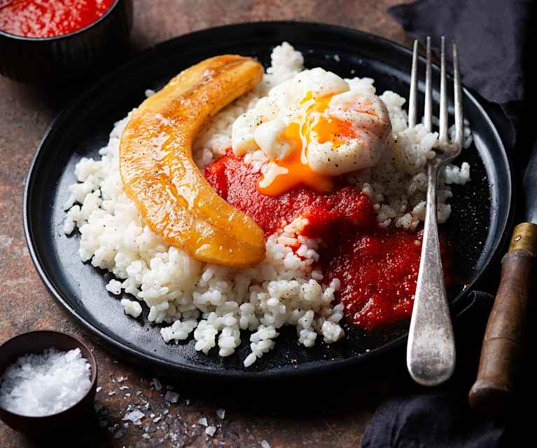 Arroz a la cubana Arroz a la cubana