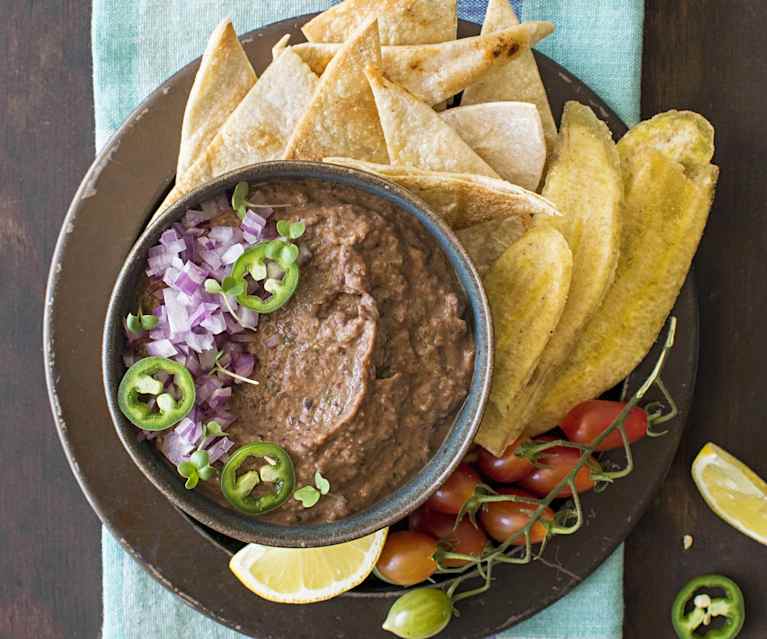 Dip de porotos negros TexMex