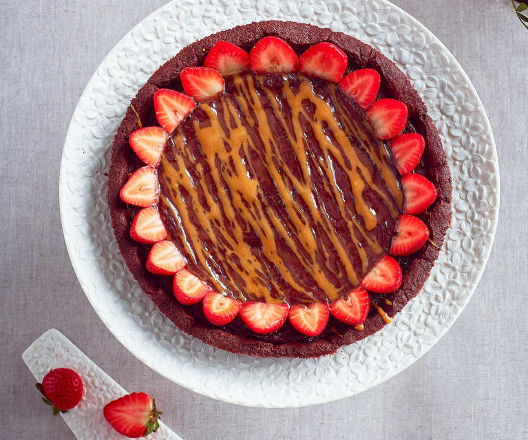 Chocolate Ganache Tart with Caramel