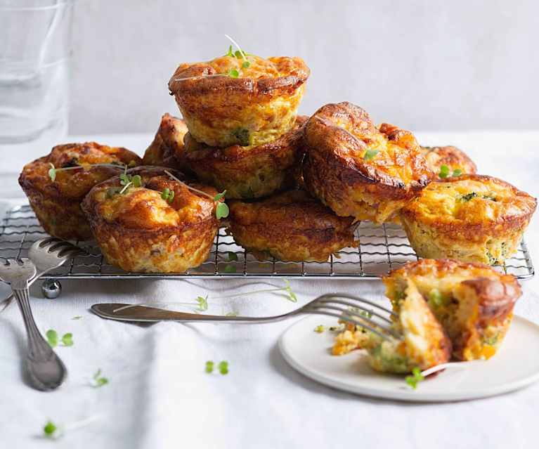 Mini bacon and vegetable frittatas Mini bacon and vegetable frittatas