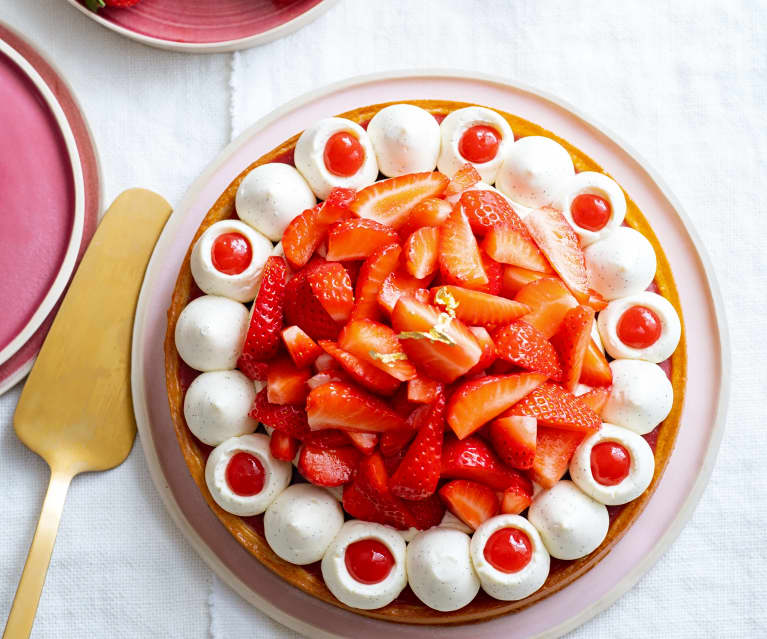 Tarte aux fraises à la crème d'amande