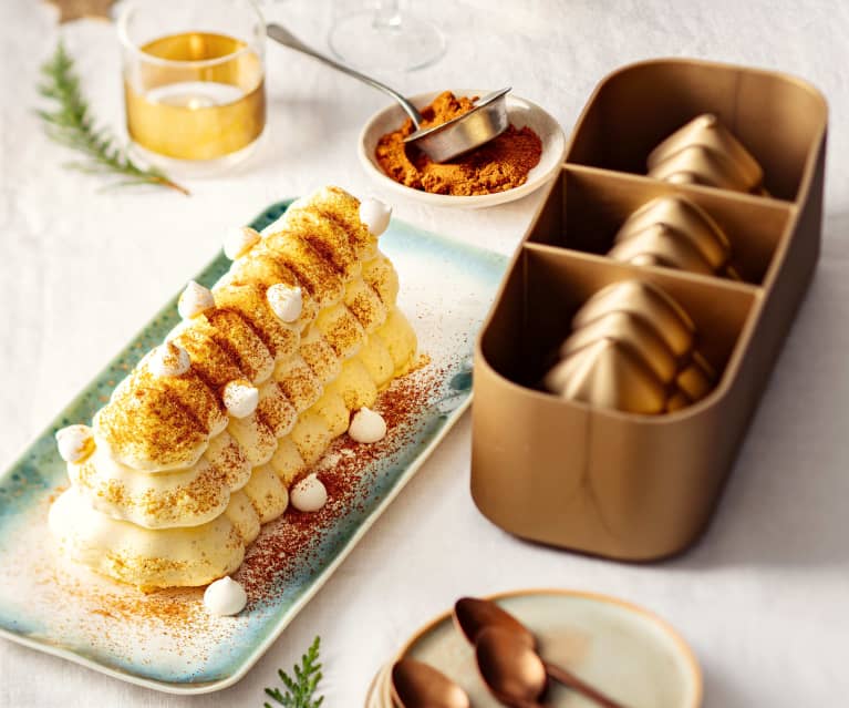 Bûche glacée vanille-pain d'épices - Cookidoo® – the official