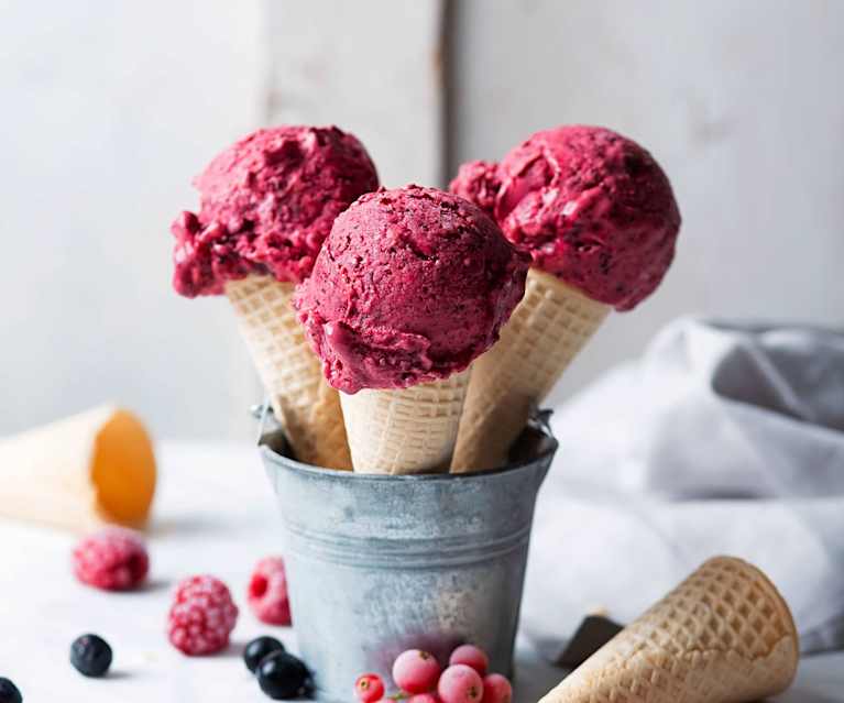 Gelado rápido de fruta
