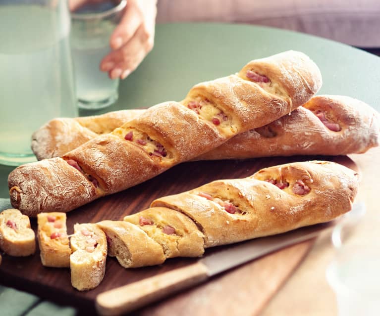 Baguettines lardons et emmental