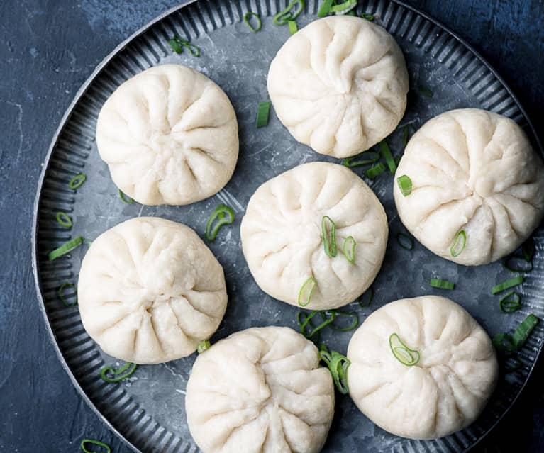 Char siu bao buns con carote all'aceto