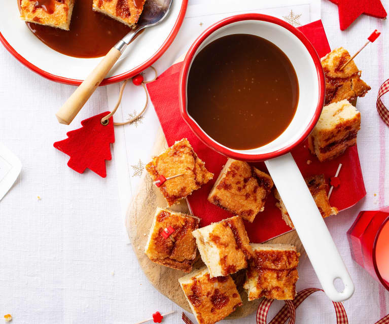 Bocaditos de chocolate blanco y caramelo salado