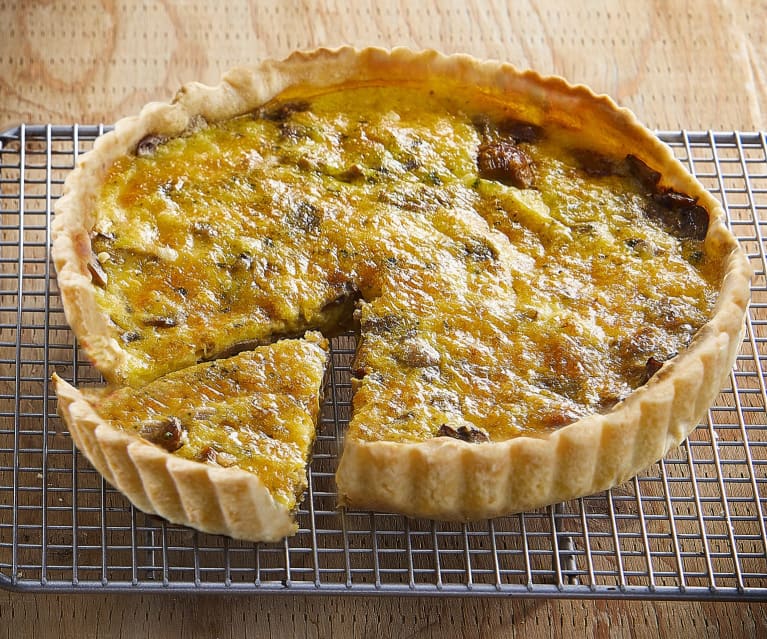 Quiche ai funghi e Fontina