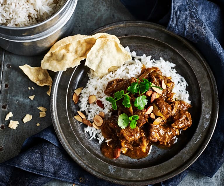 Slow-cooked lamb Madras