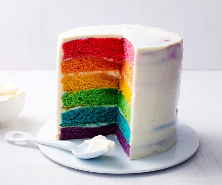 Rainbow cake (tarta arcoíris) - Cookidoo™– the official Thermomix® recipe  platform