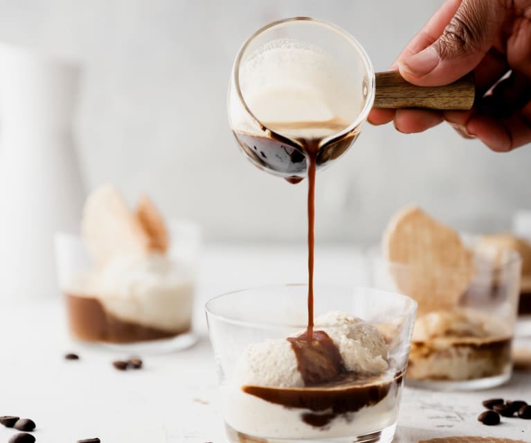 Fırınlanmış Muzlu Affogato