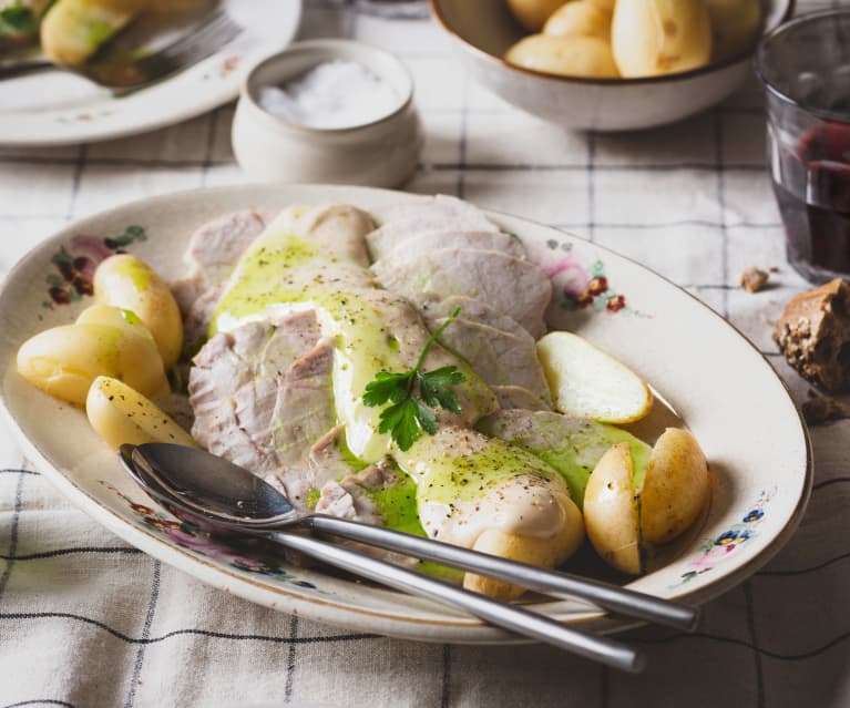 Lomo y patatas tonnato 