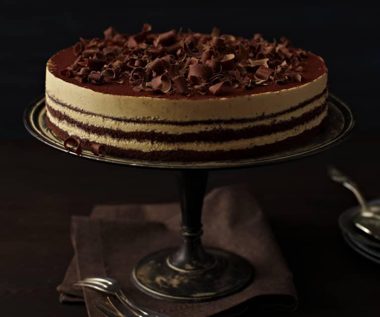 Torta al cioccolato e caffè