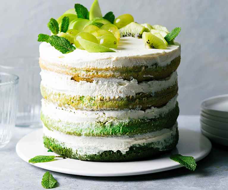 Grüne Ombré-Torte Grüne Ombré-Torte