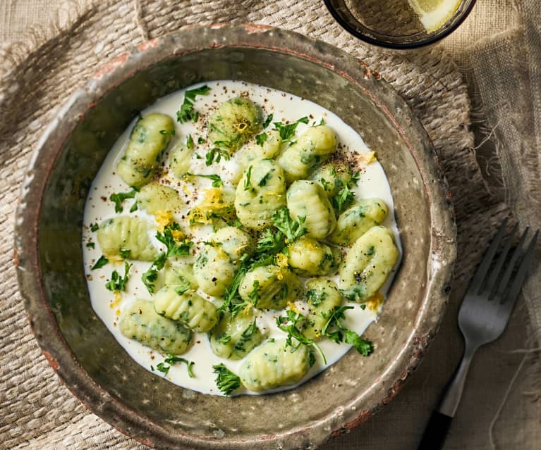 Blitz-Gnocchi mit Frischkäsesauce