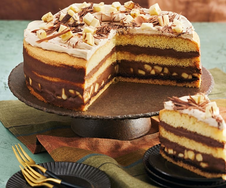 Bananen-Espresso-Sahne-Torte