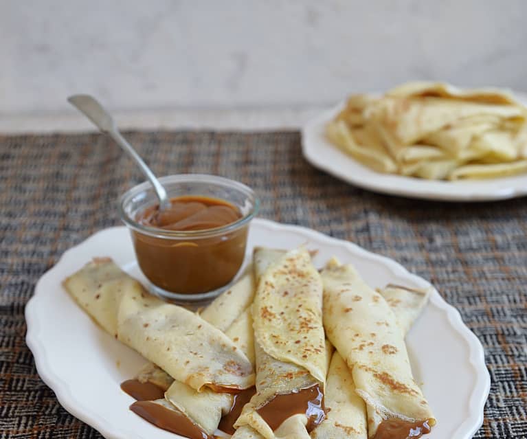 Panqueques con dulce de leche