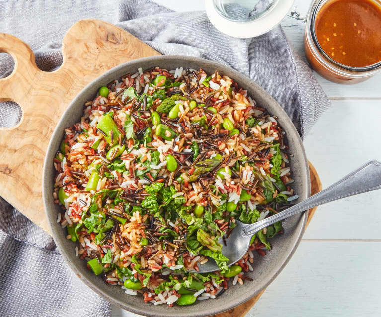 Wild Rice Salad with Miso Vinaigrette