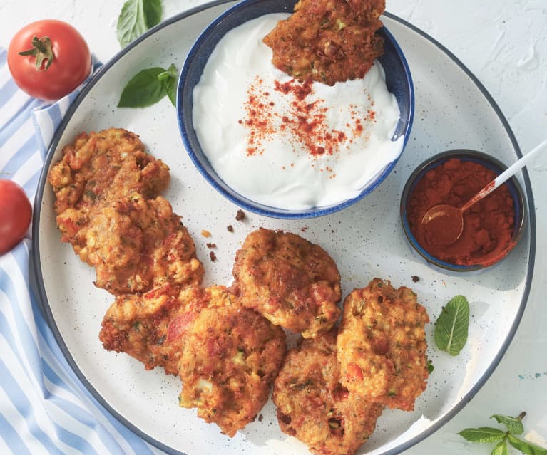 Tomatokeftedes (Buñuelos griegos de tomate) - Grecia