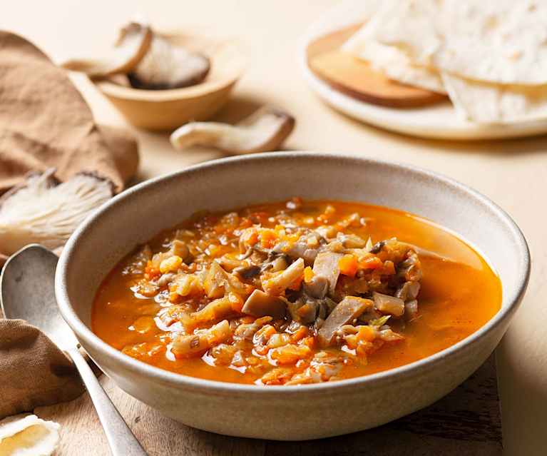 Vegane Austernpilzsuppe Vegane Austernpilzsuppe