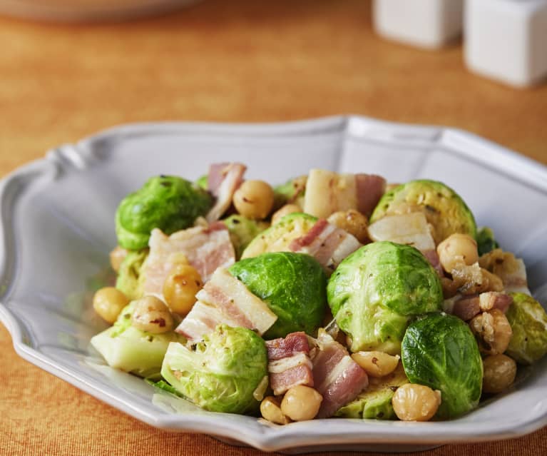 Brussels Sprouts with Chestnuts and Pancetta