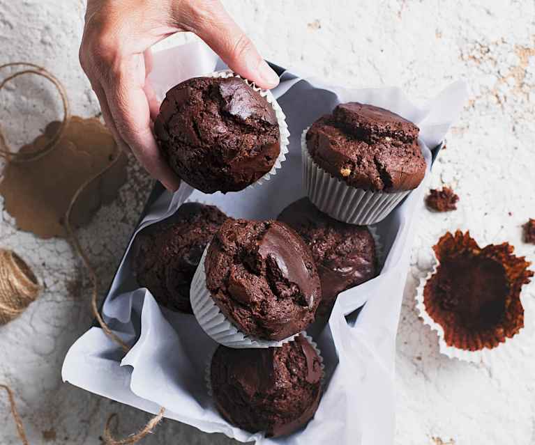 Triple chocolate muffins Triple chocolate muffins