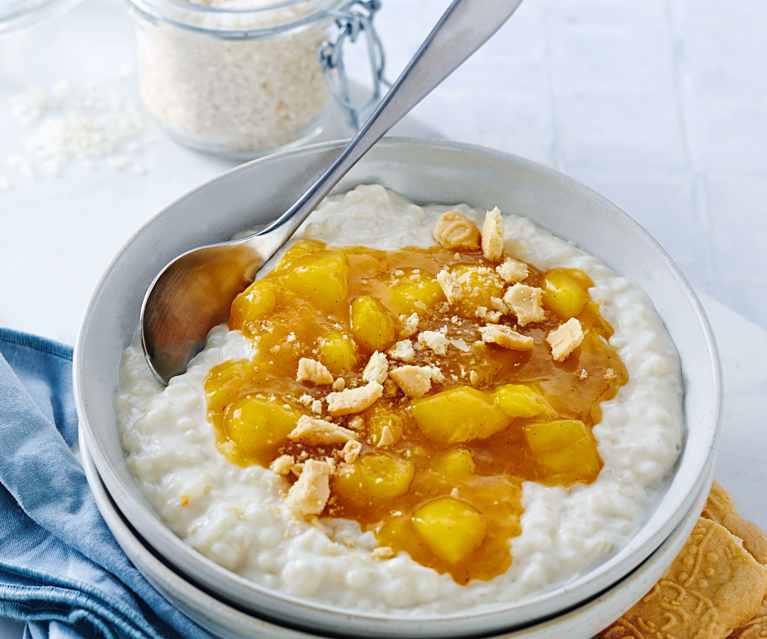 Spekulatius-Milchreis mit Mango-Kompott Spekulatius-Milchreis mit Mango-Kompott